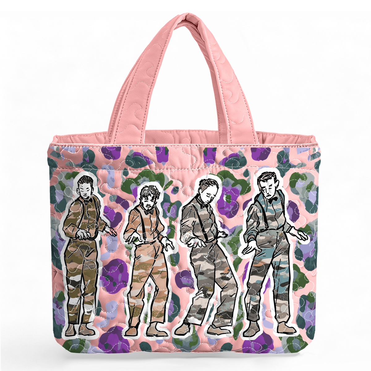 Four Dance Guy Funky LumLock™ Lightweight Quilted Tote Bag