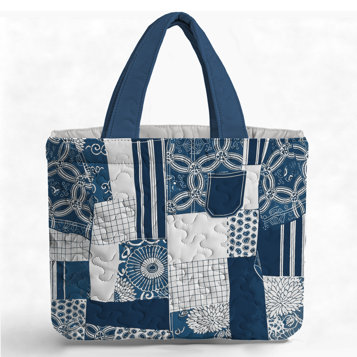 Patchwork Batik Fabric LumLock™ Lightweight Quilted Tote Bag