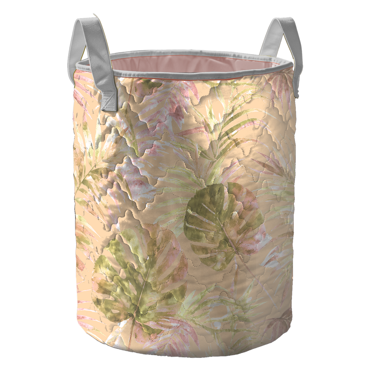 Tropical Rainforest Print LumLock™ Lightweight Large Capacity Quilted Laundry Basket