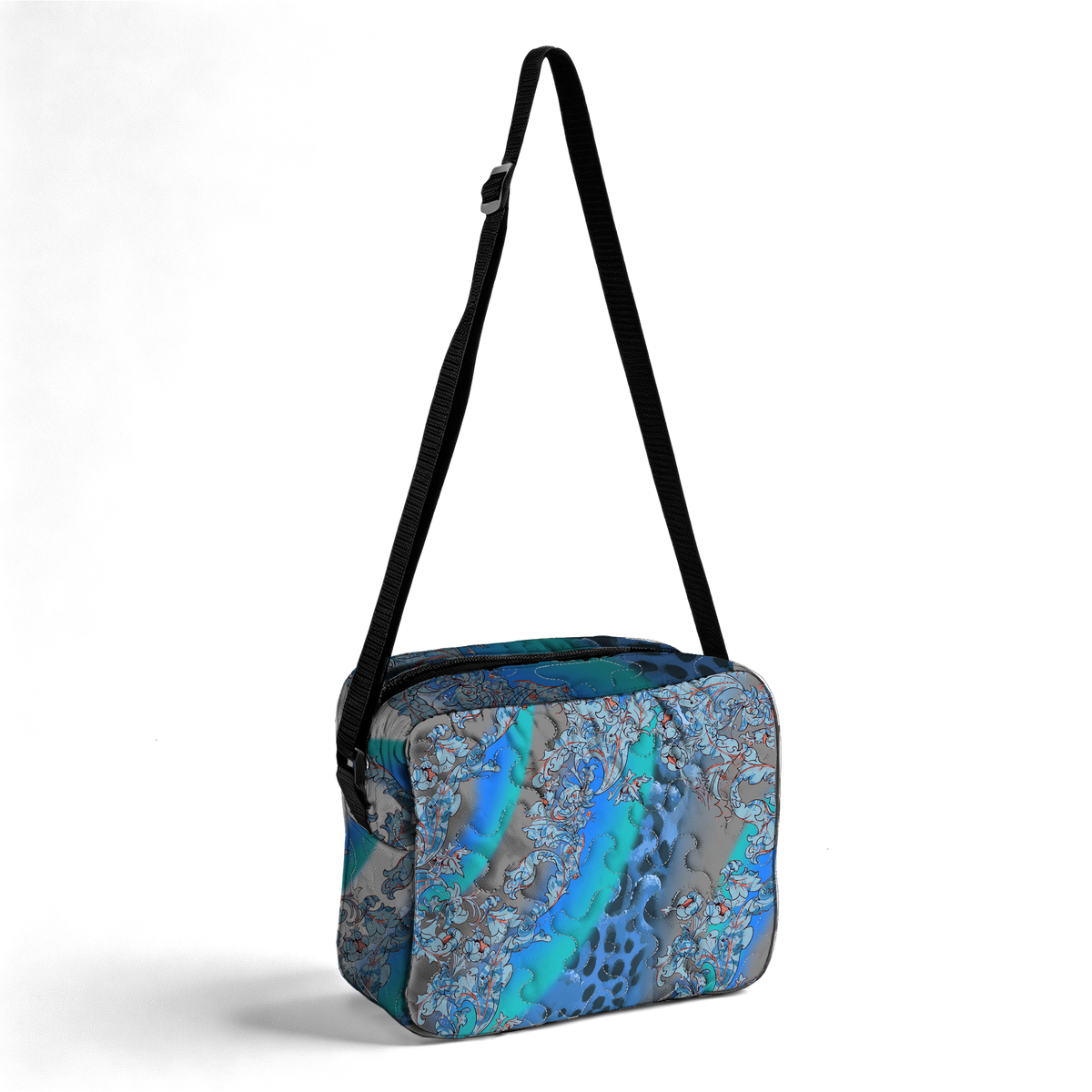 Thorn Crown Leopard Print LumLock™ Lightweight Quilted Shoulder Bag Crossbody