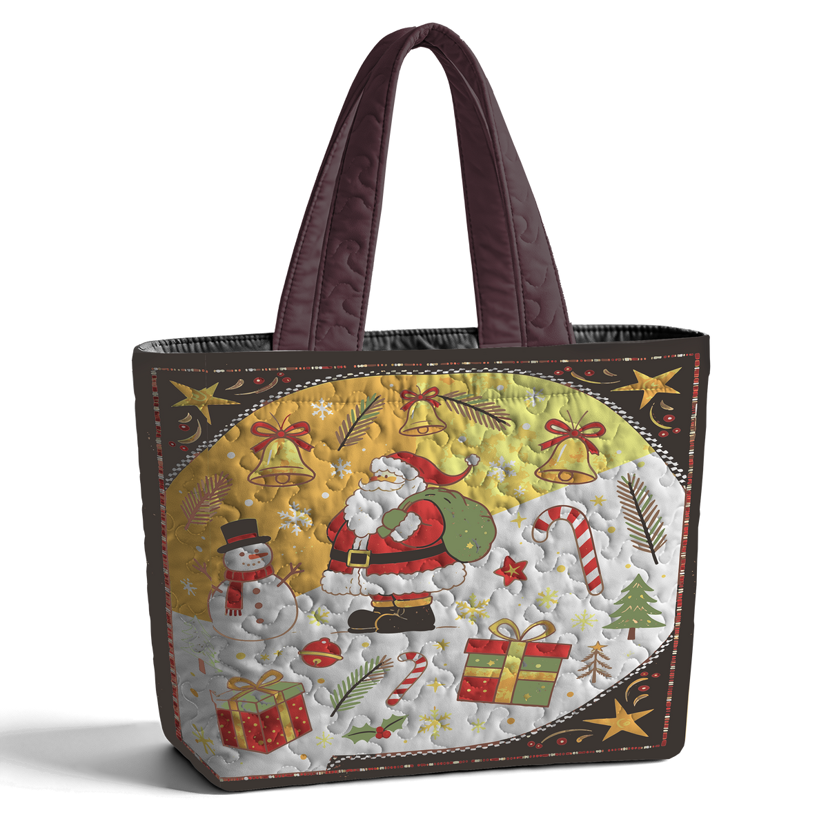 Santa Claus's Gifts LumLock™ Lightweight Quilted Tote Bag