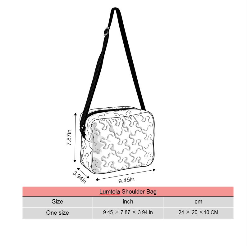 Hope Love Strength LumLock™ Lightweight Quilted Shoulder Bag Crossbody