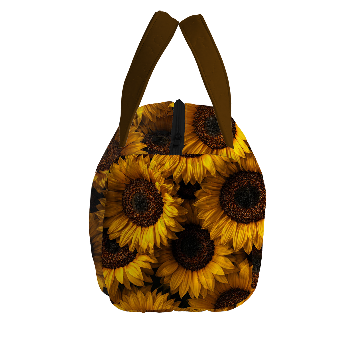 Hawaiian Sunflower Print LumLock™ Lightweight Quilted Duffle Bag with Zipper