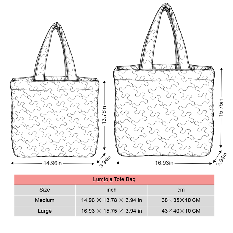 LumLock™ Lightweight Quilted Tote Bag