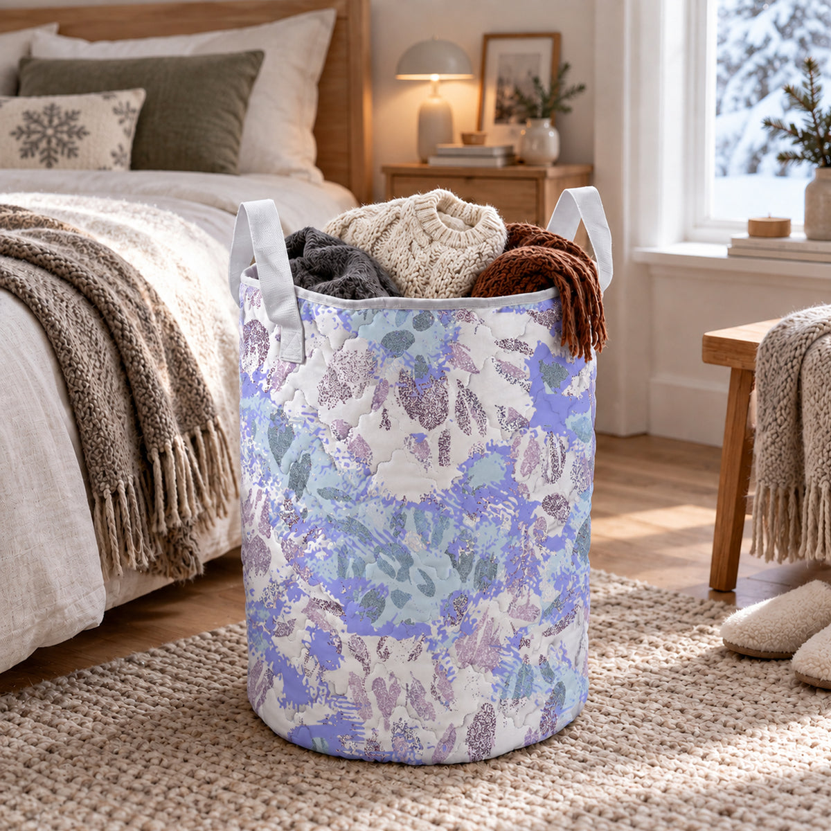 Creative Plants LumLock™ Lightweight Large Capacity Quilted Laundry Basket