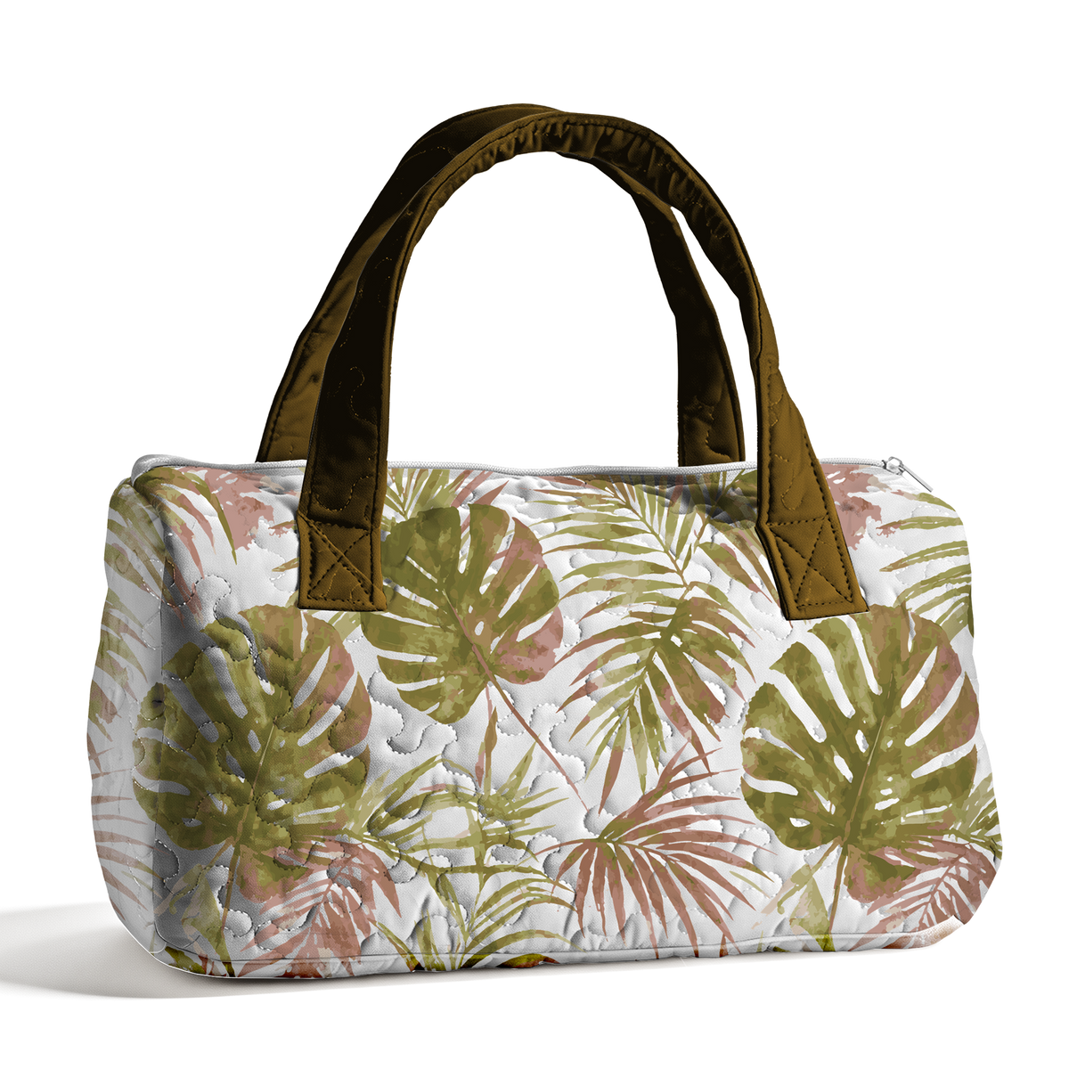 Rainforese Plante Quilted Duffle Bag with Zipper