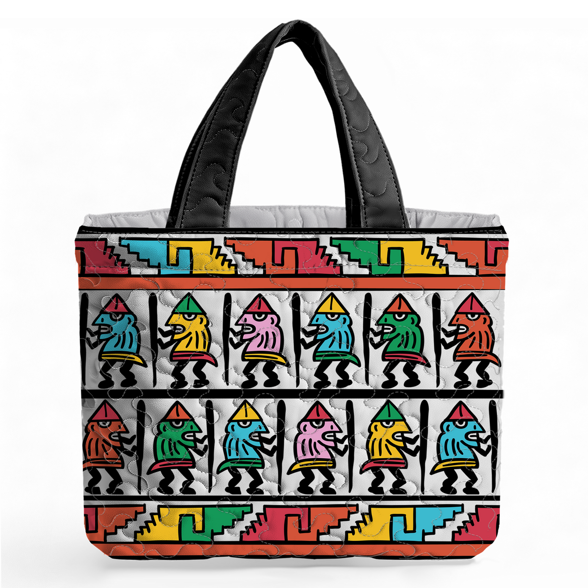 Island guy Nazca culture LumLock™ Lightweight Quilted Tote Bag