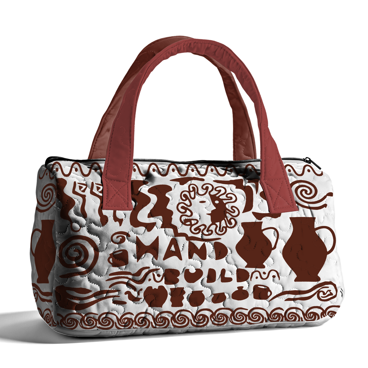 Pottery Totem LumLock™ Lightweight Quilted Duffle Bag with Zipper