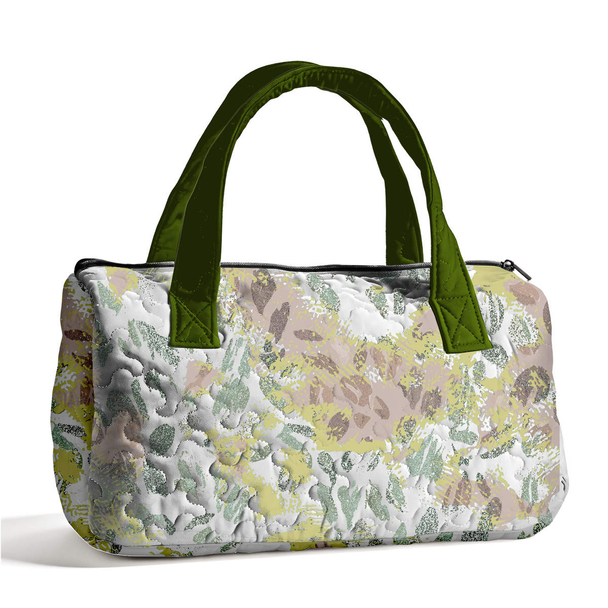 Camouflage plants  LumLock™ Lightweight Quilted Duffle Bag with Zipper
