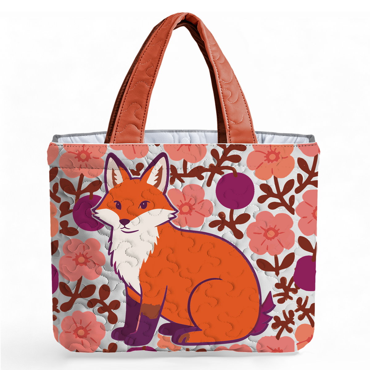 Orange Blossom Autumn LumLock™ Lightweight Quilted Tote Bag