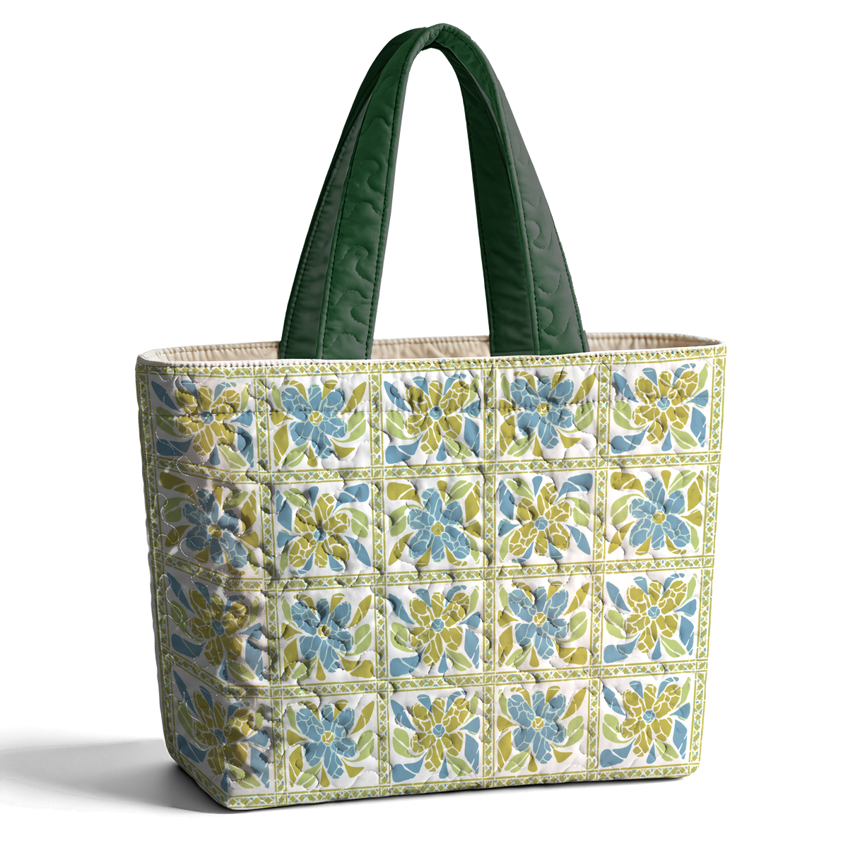 Artistic tiles LumLock™ Lightweight Quilted Tote Bag
