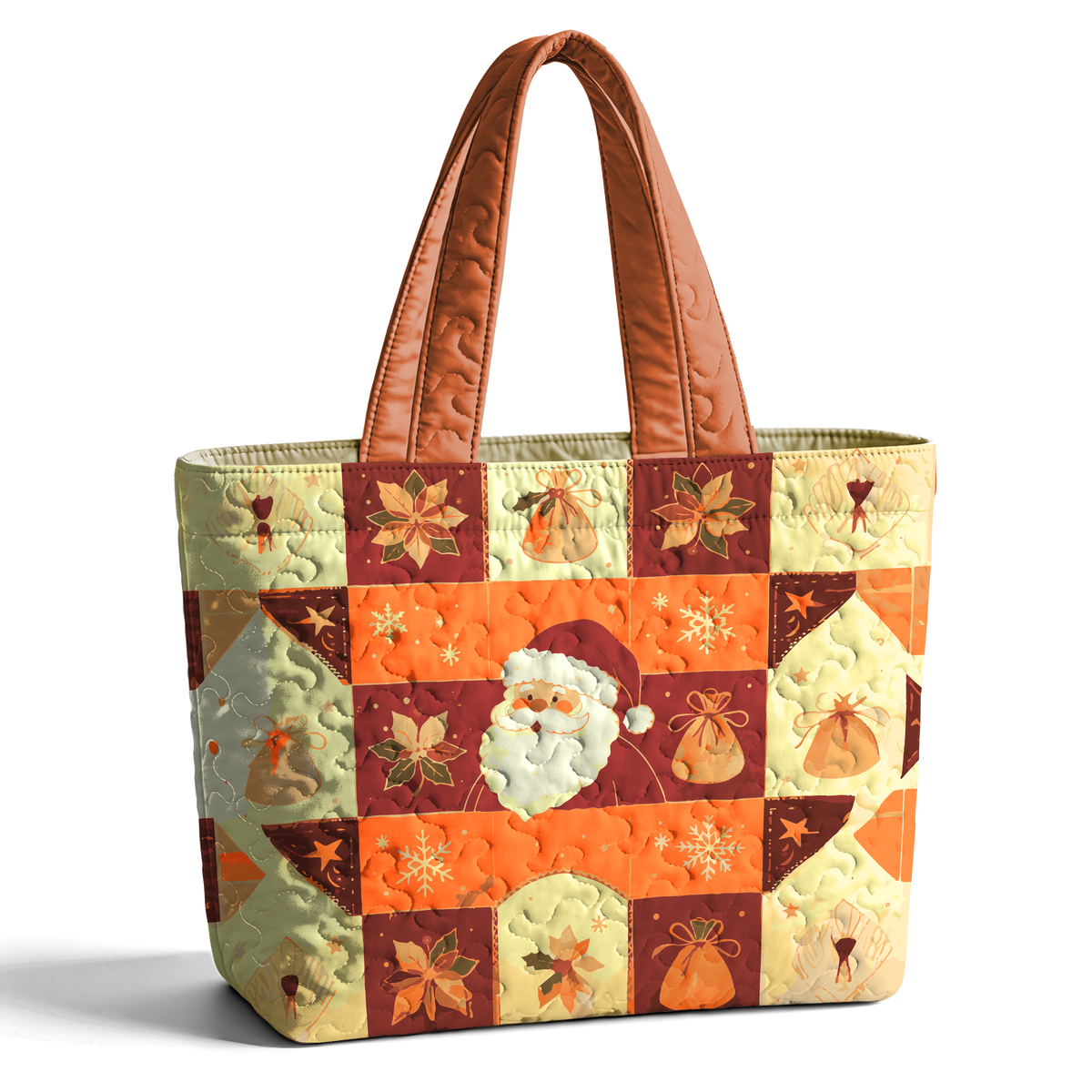 Santa Claus Figure LumLock™ Lightweight Quilted Tote Bag
