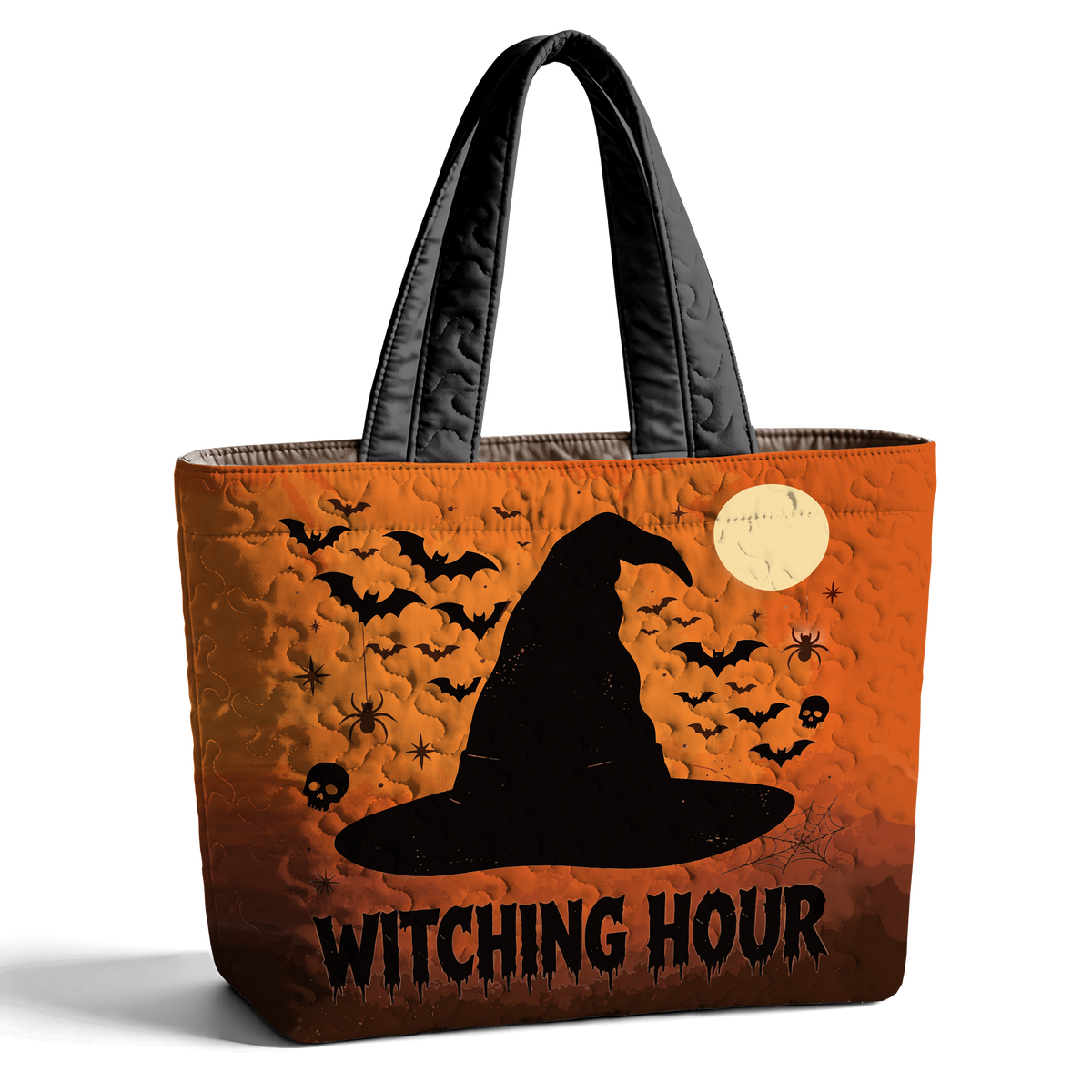 Halloween Witching Hour LumLock™ Lightweight Quilted Tote Bag