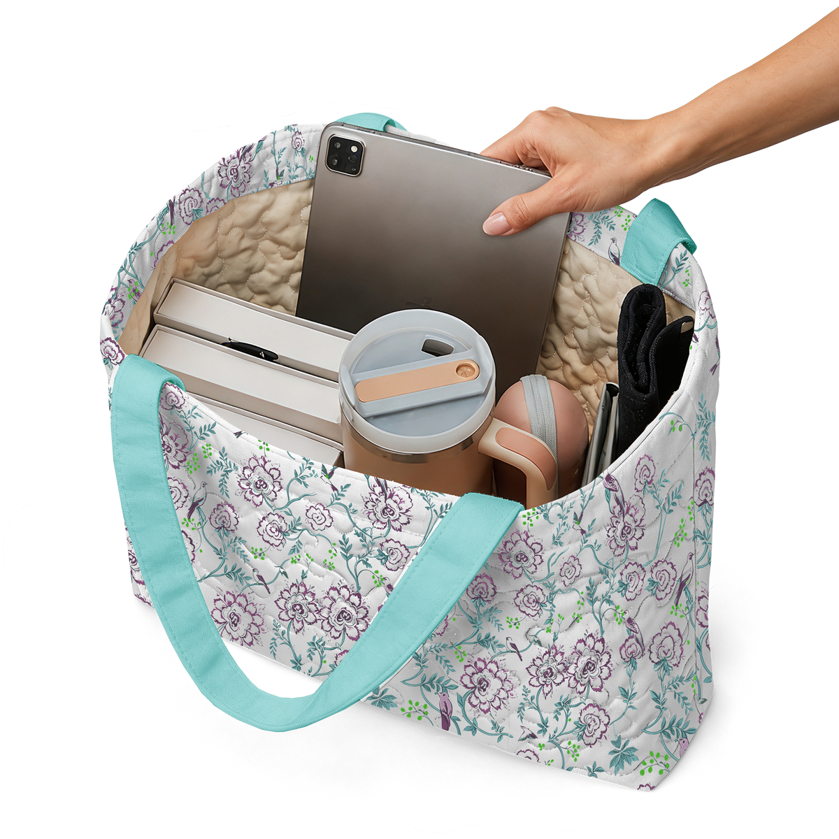 Vioet Rose LumLock™ Lightweight Quilted Tote Bag