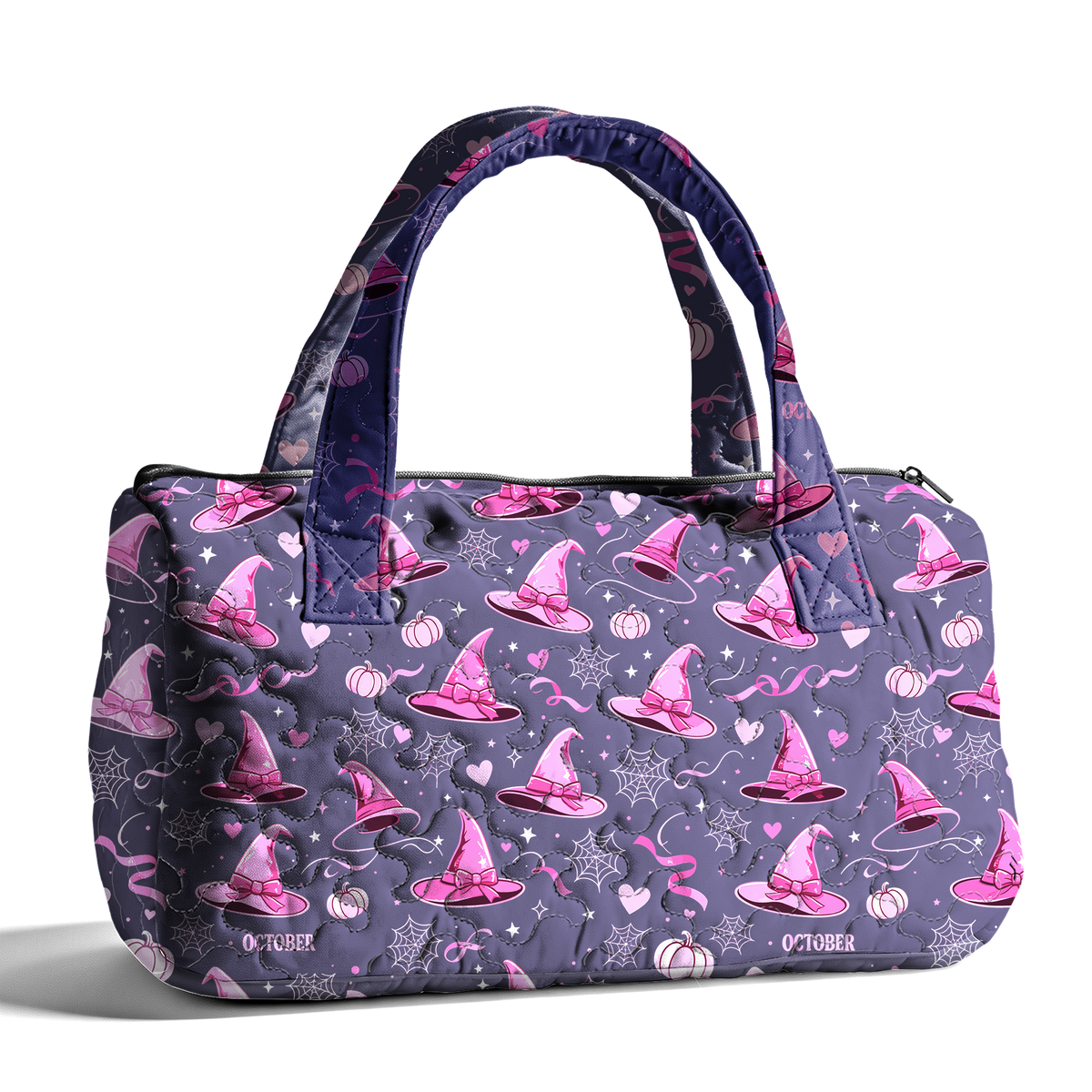 October Witch Hat LumLock™ Lightweight Quilted Duffle Bag with Zipper
