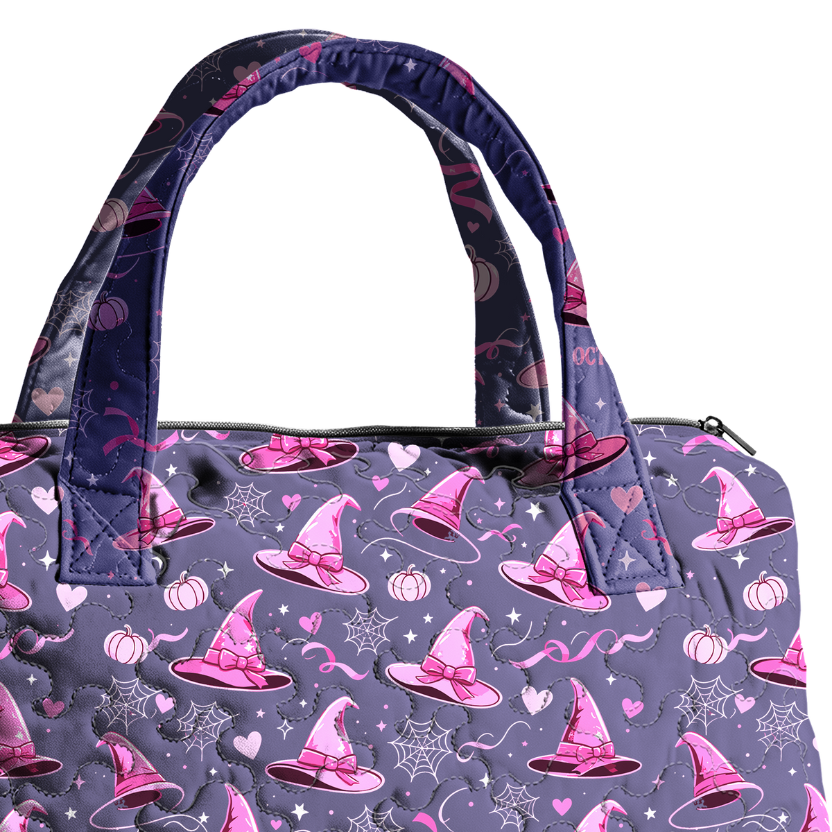 October Witch Hat LumLock™ Lightweight Quilted Duffle Bag with Zipper
