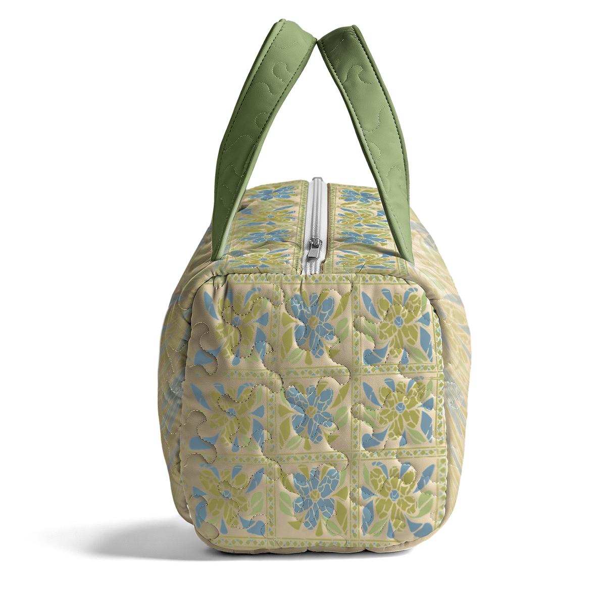 Artistic tiles LumLock™ Lightweight Quilted Duffle Bag with Zipper