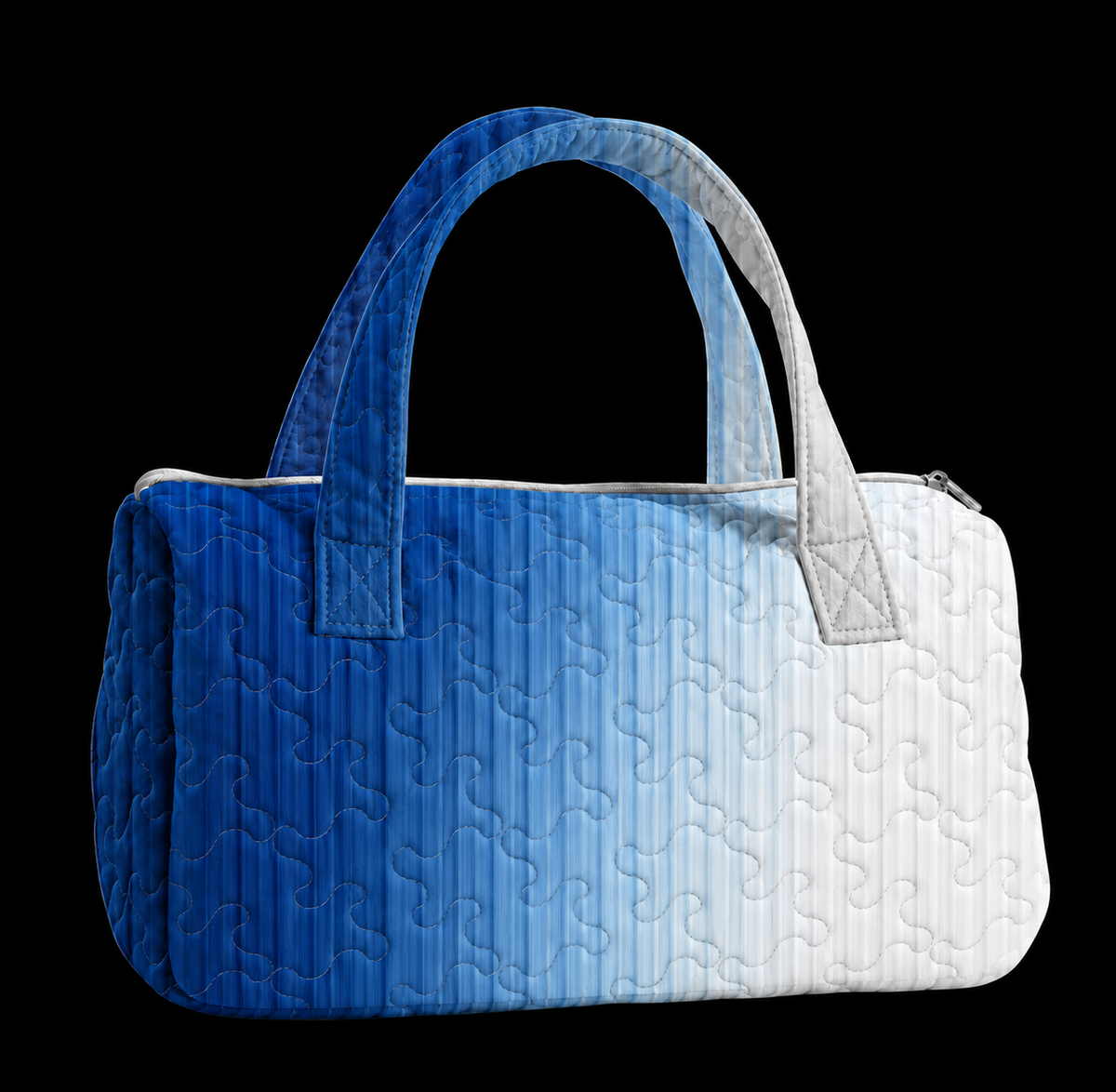 Striped Gradient Vertical LumLock™ Lightweight Quilted Duffle Bag with Zipper