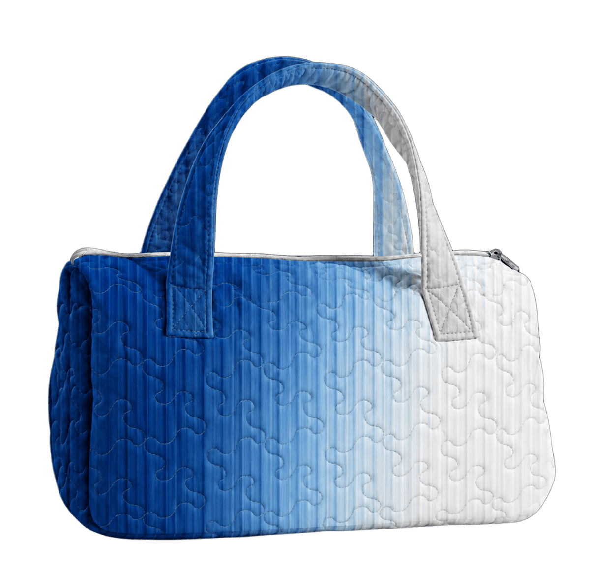 Striped Gradient Vertical LumLock™ Lightweight Quilted Duffle Bag with Zipper